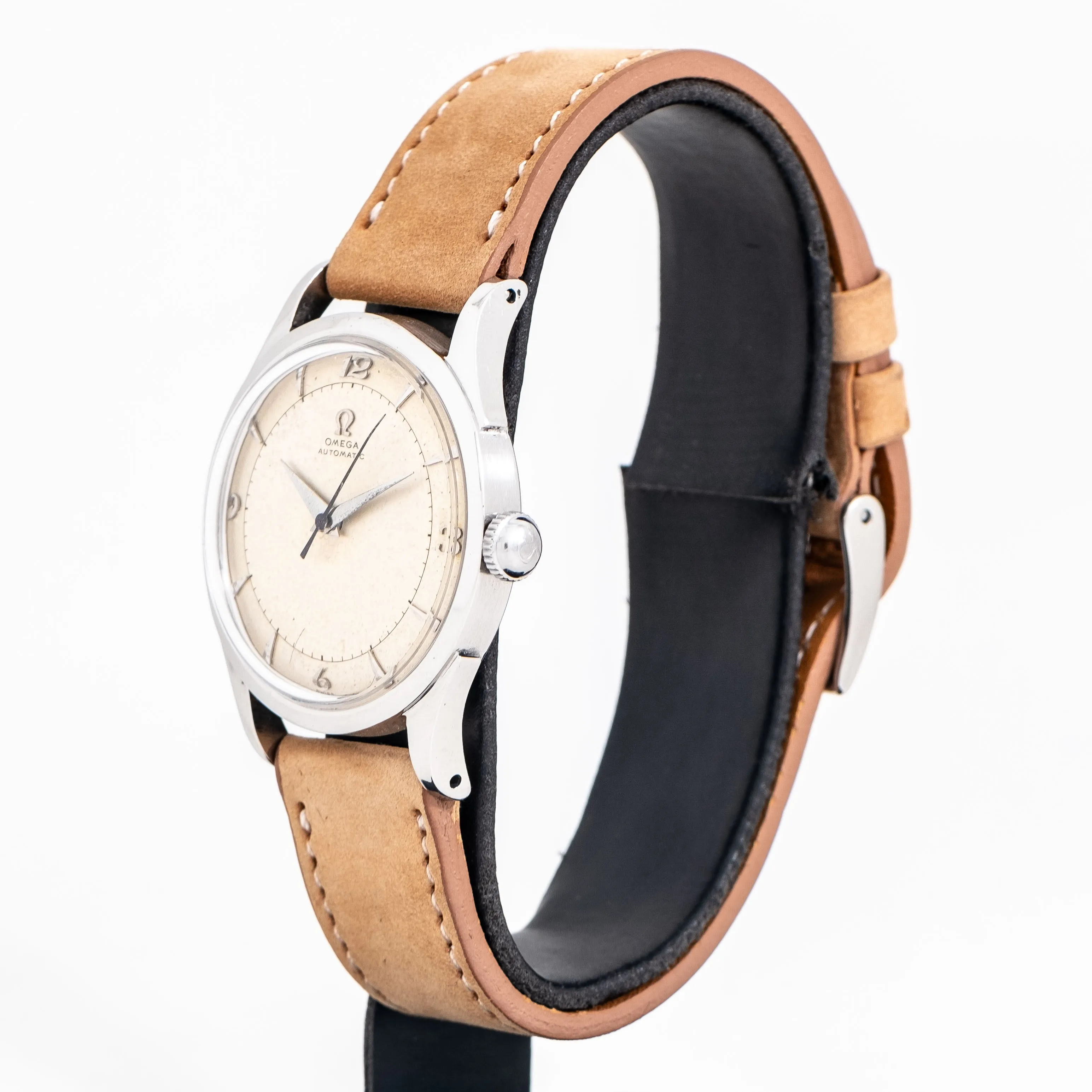 1949 Vintage Omega Automatic Ref. 2582-3 C Stainless Steel Watch (# 15243)