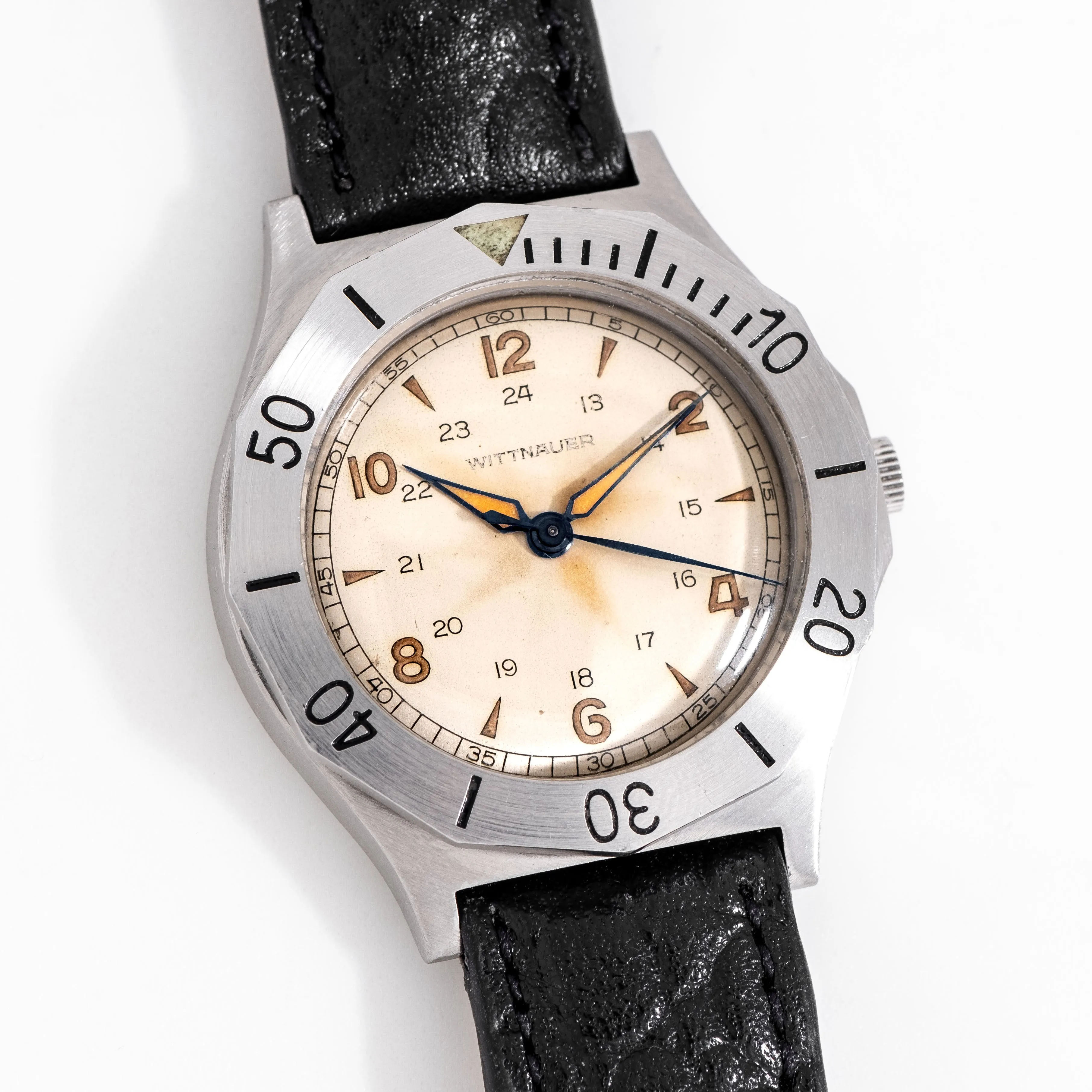 1960's Vintage Wittnauer Skin Diver Stainless Steel Watch (# 15159)