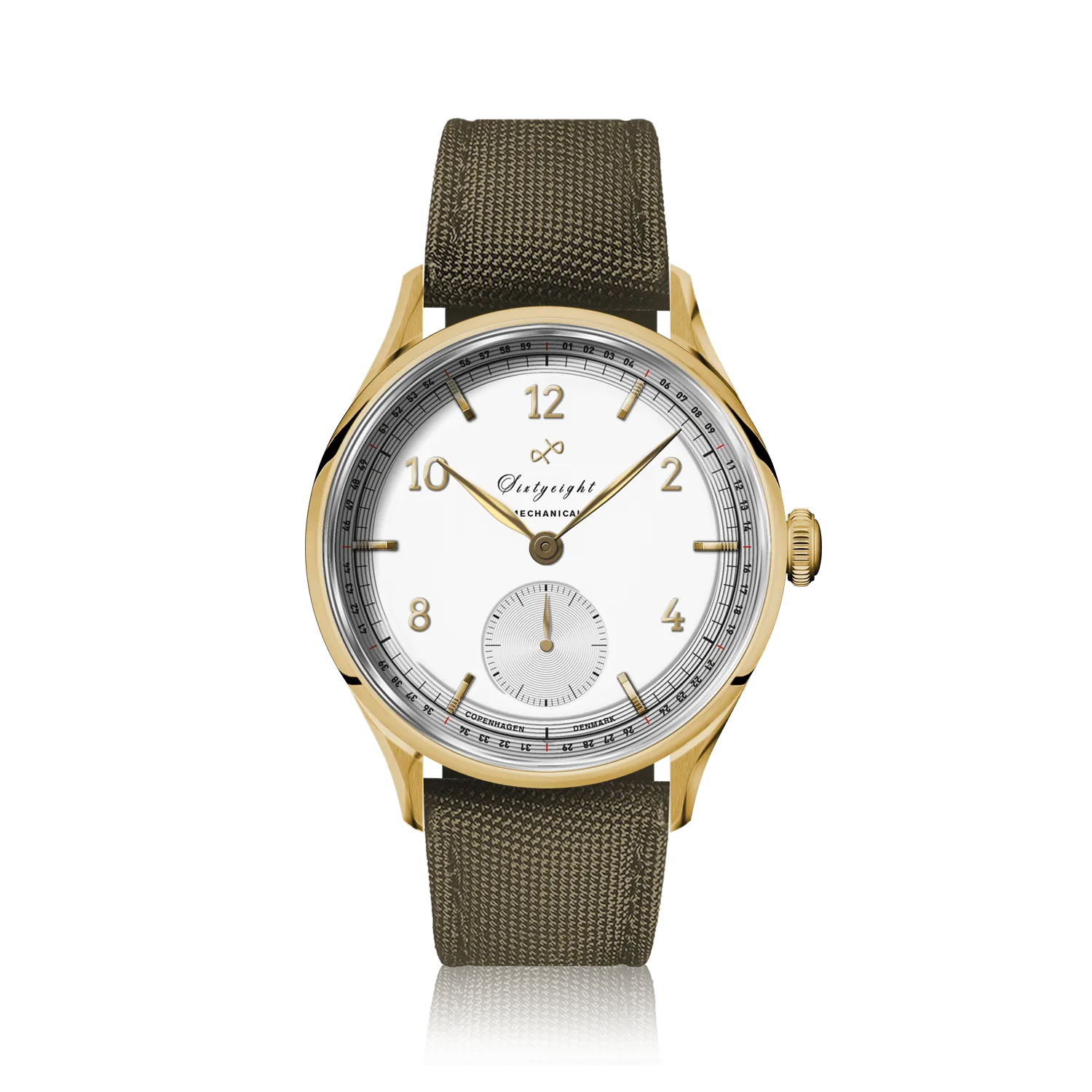1968 Mechanical, Gold / White