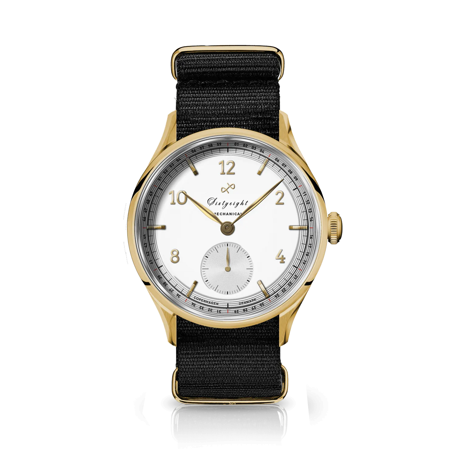 1968 Mechanical, Gold / White
