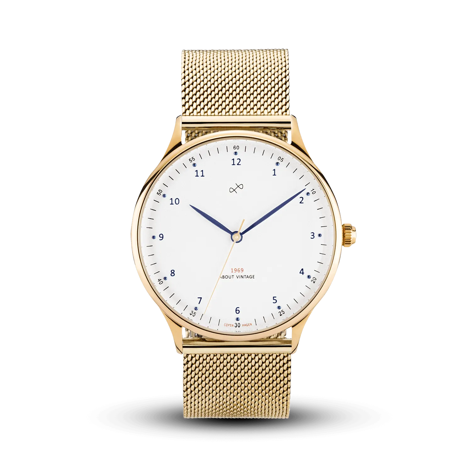 1969 Vintage, Gold / White – 39mm