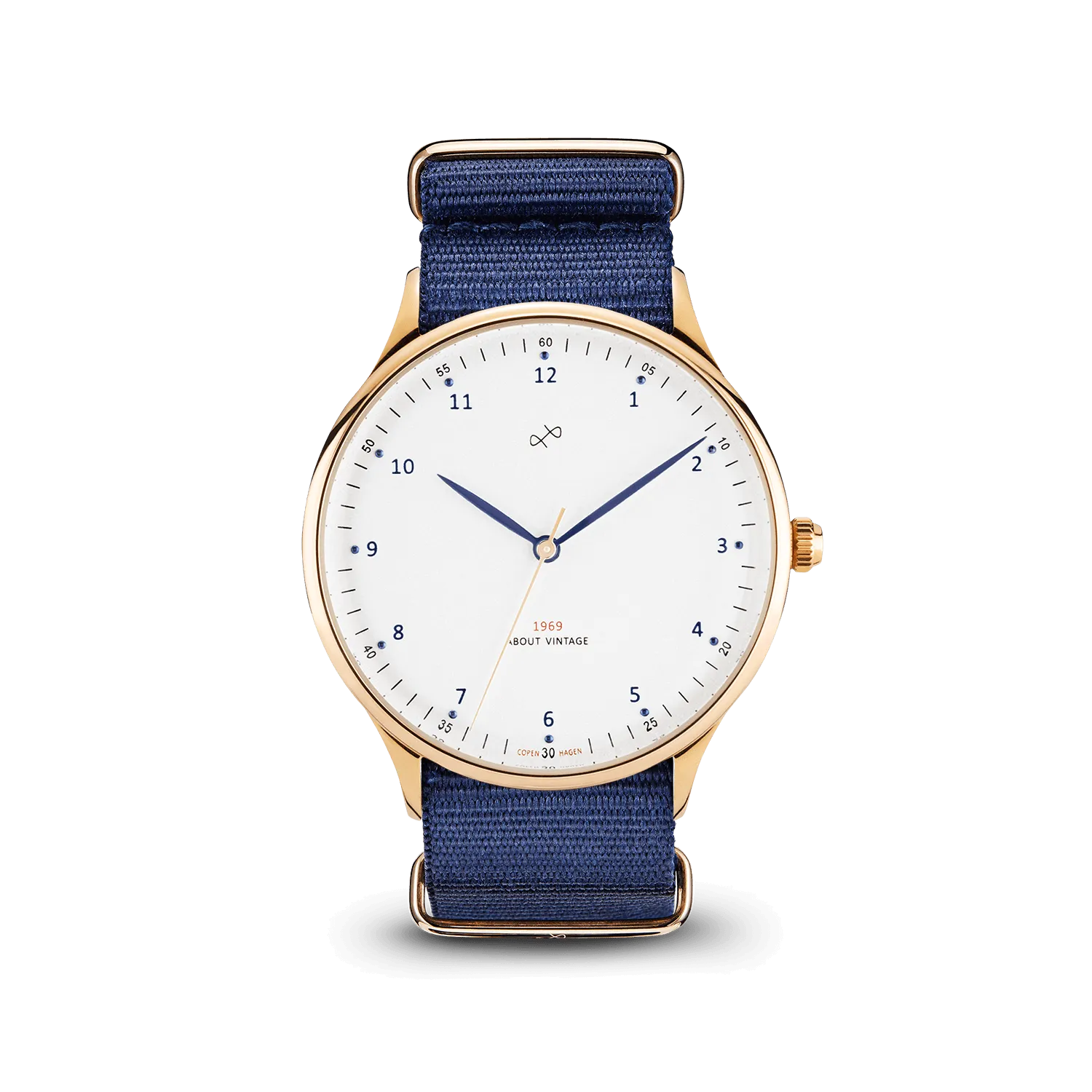 1969 Vintage, Gold / White – 39mm