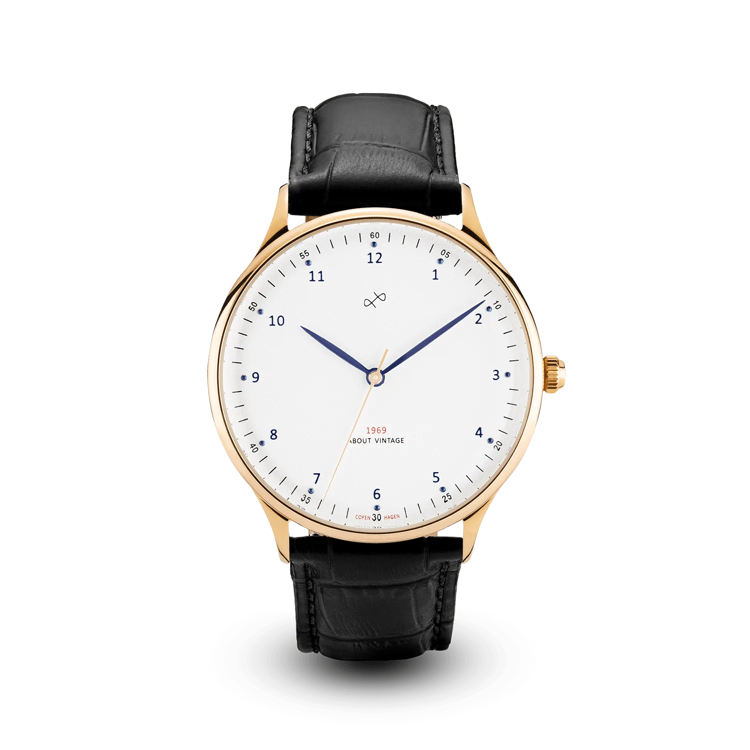 1969 Vintage, Gold / White – 39mm