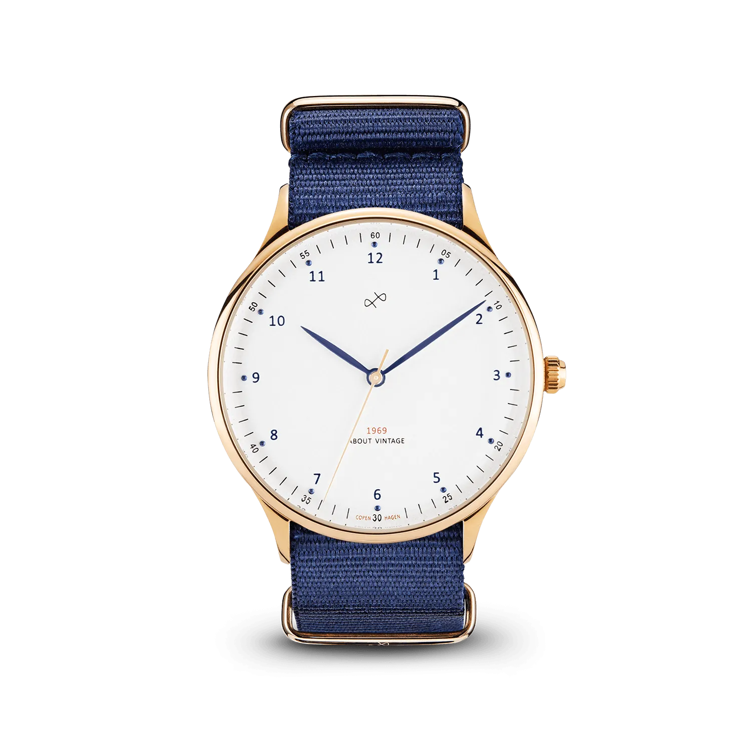 1969 Vintage, Gold / White – 39mm