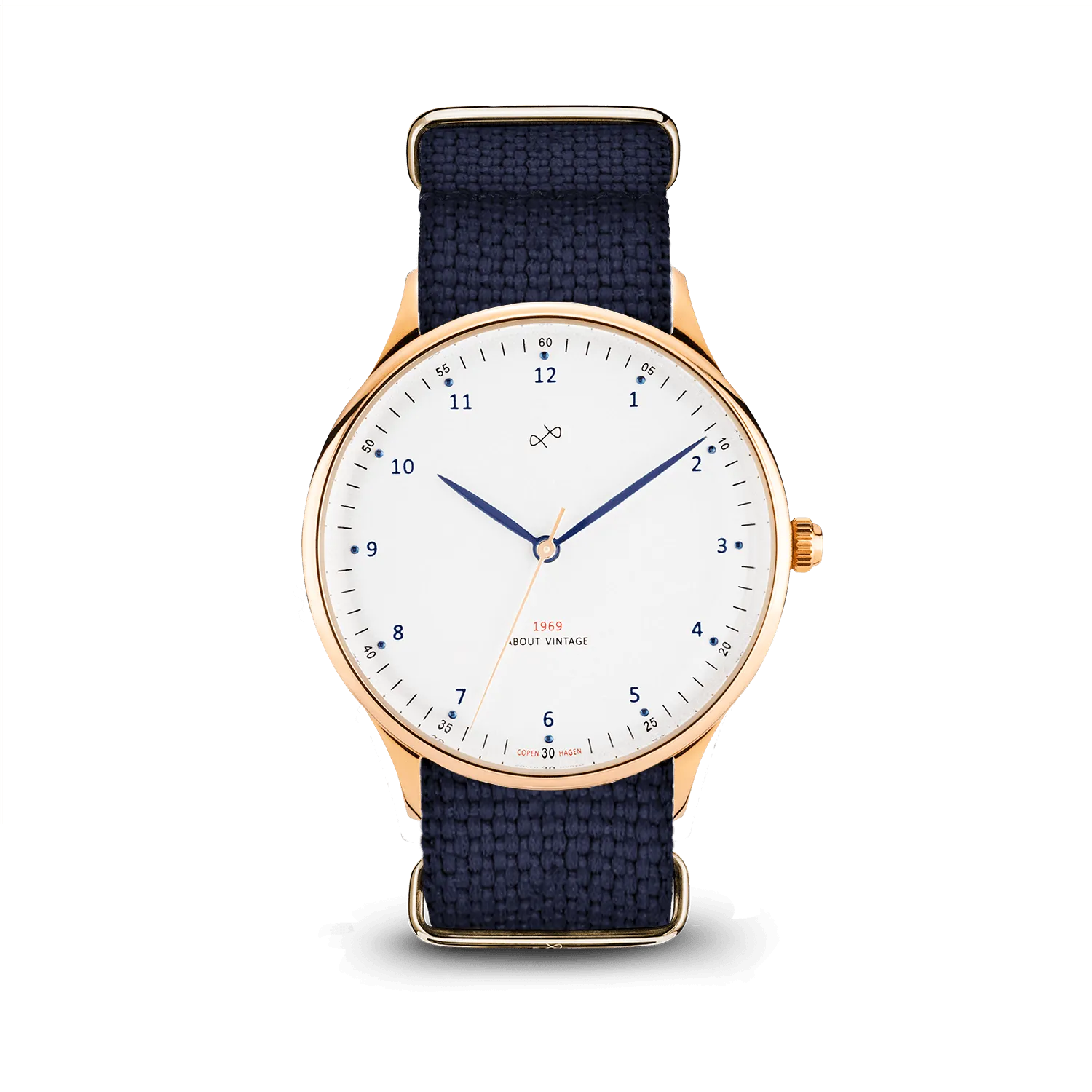 1969 Vintage, Gold / White – 39mm