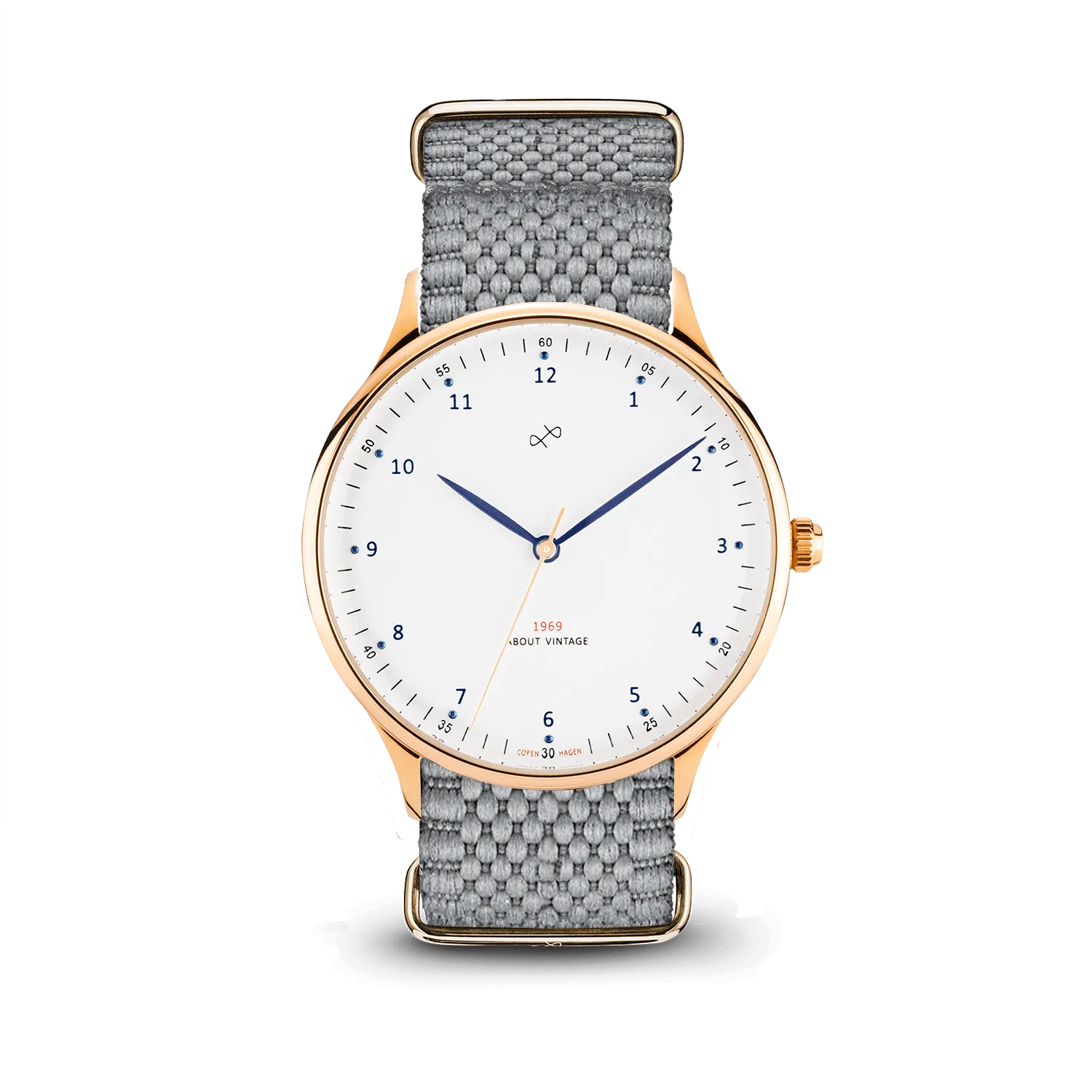 1969 Vintage, Gold / White – 39mm