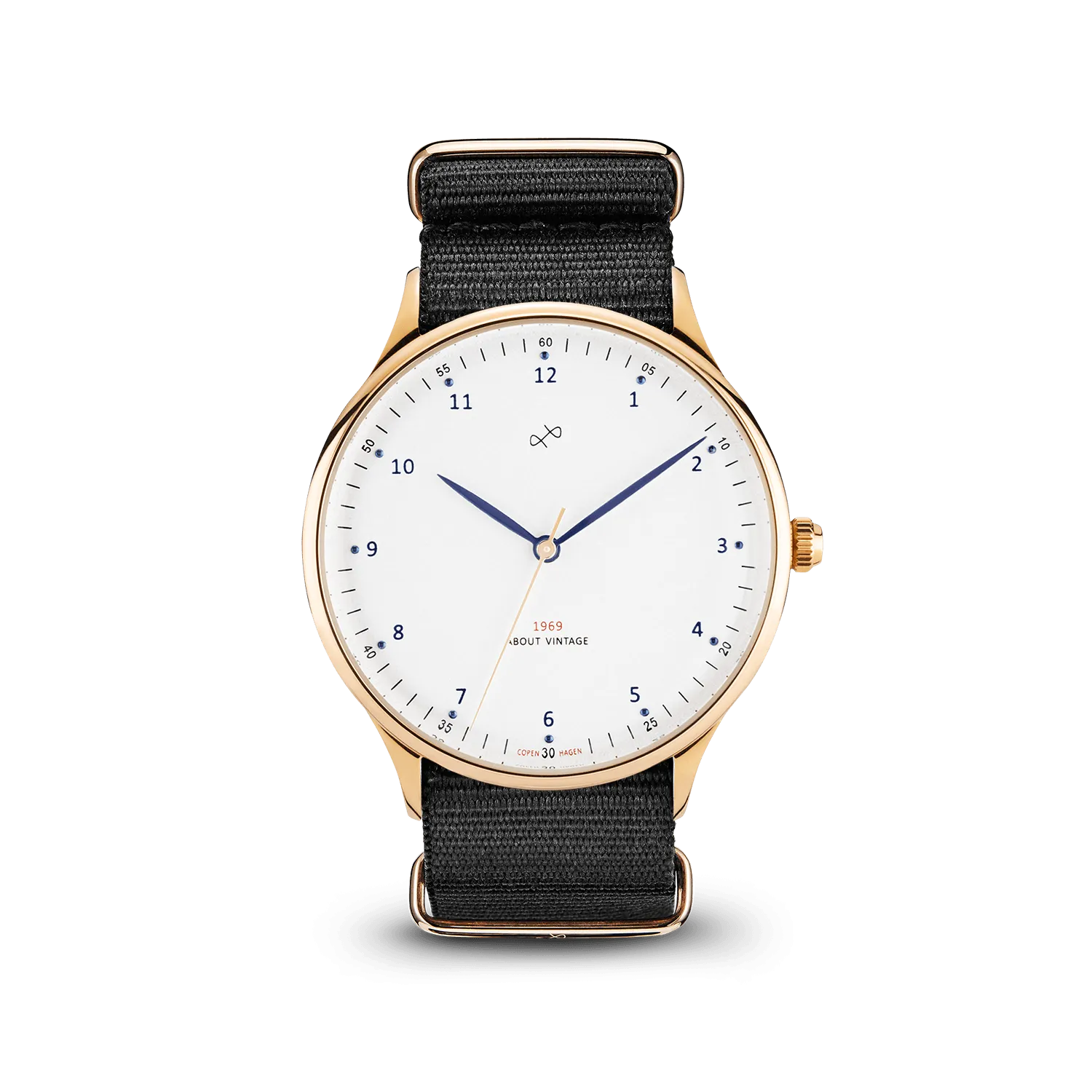 1969 Vintage, Gold / White – 39mm