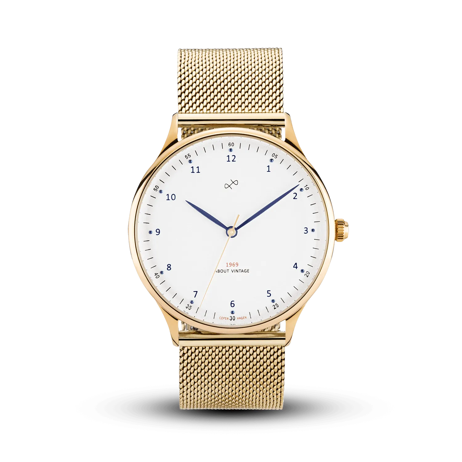 1969 Vintage, Gold / White – 39mm