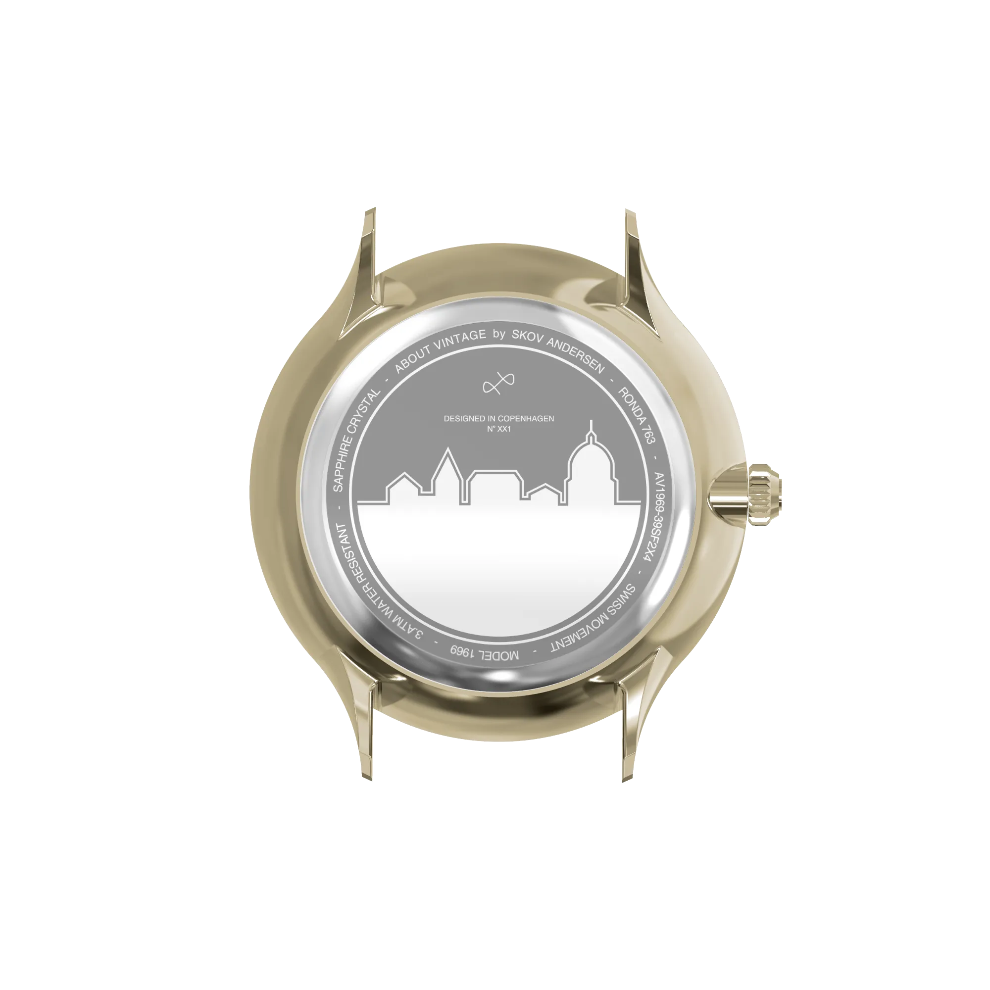 1969 Vintage, Gold / White – 39mm