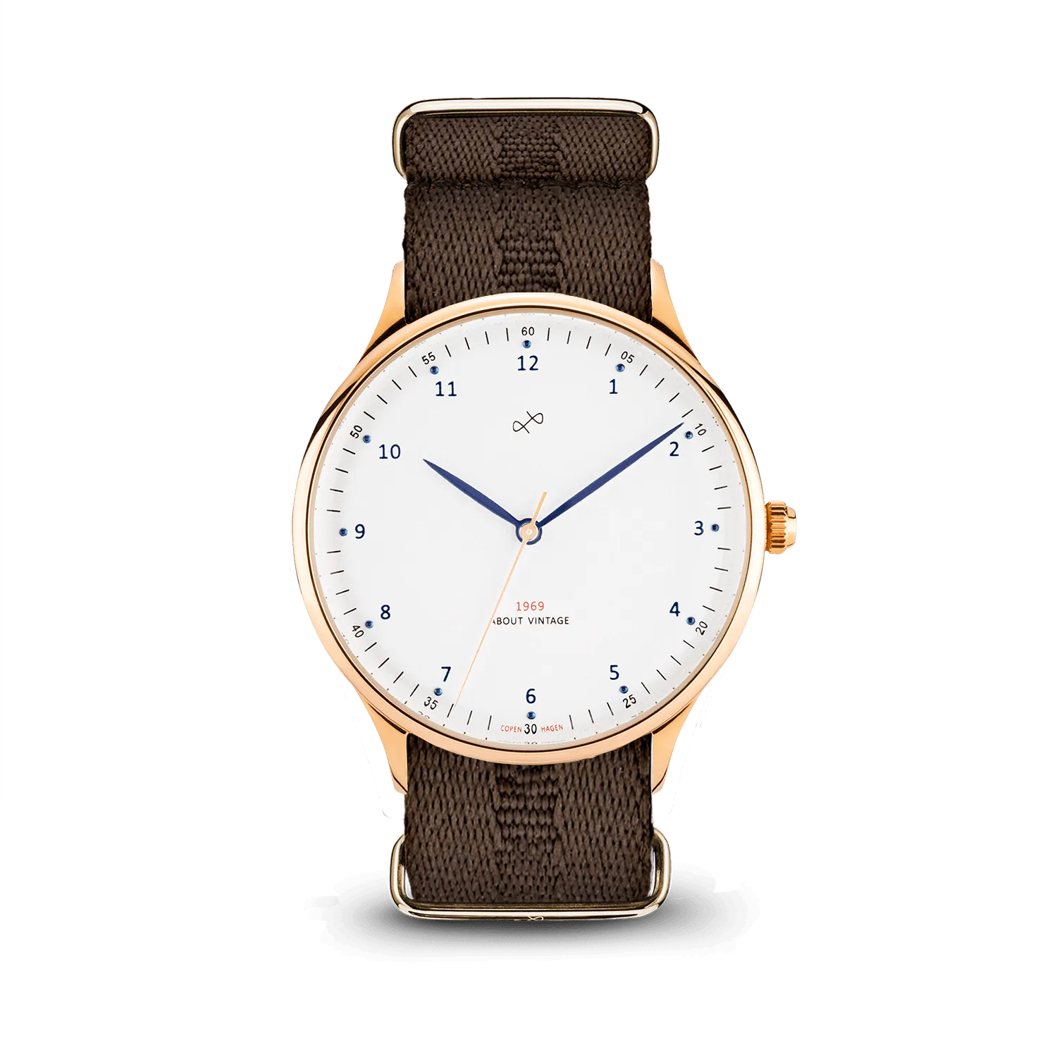 1969 Vintage, Gold / White – 39mm