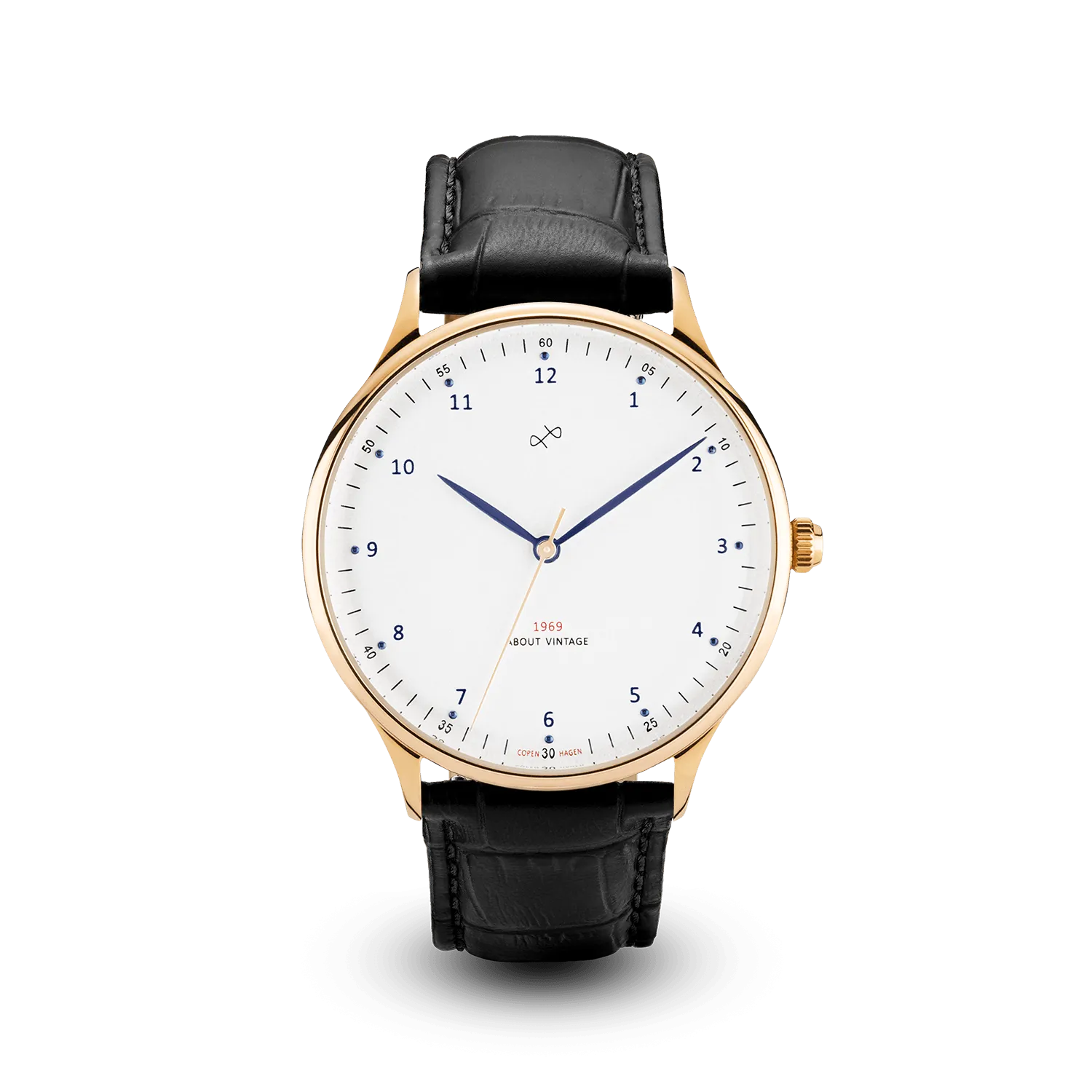 1969 Vintage, Gold / White – 39mm