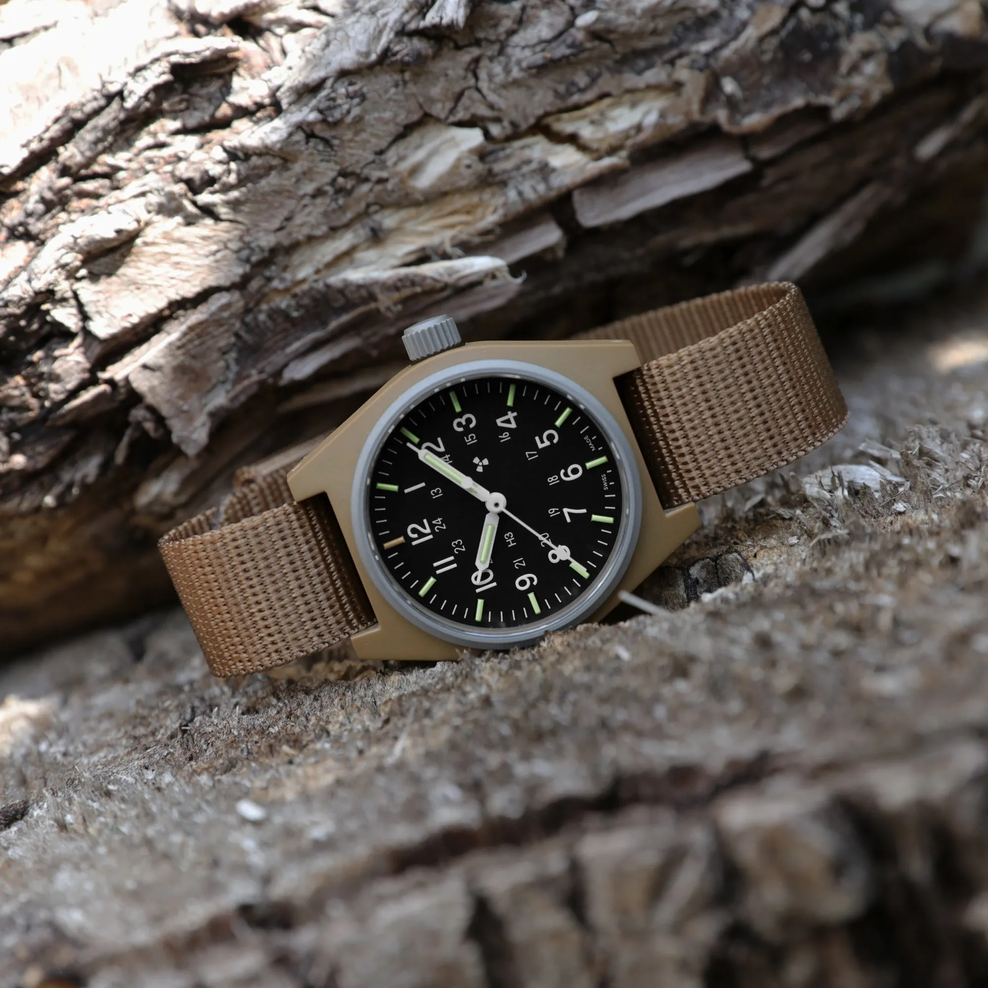 34mm Desert Tan General Purpose Quartz (GPQ)