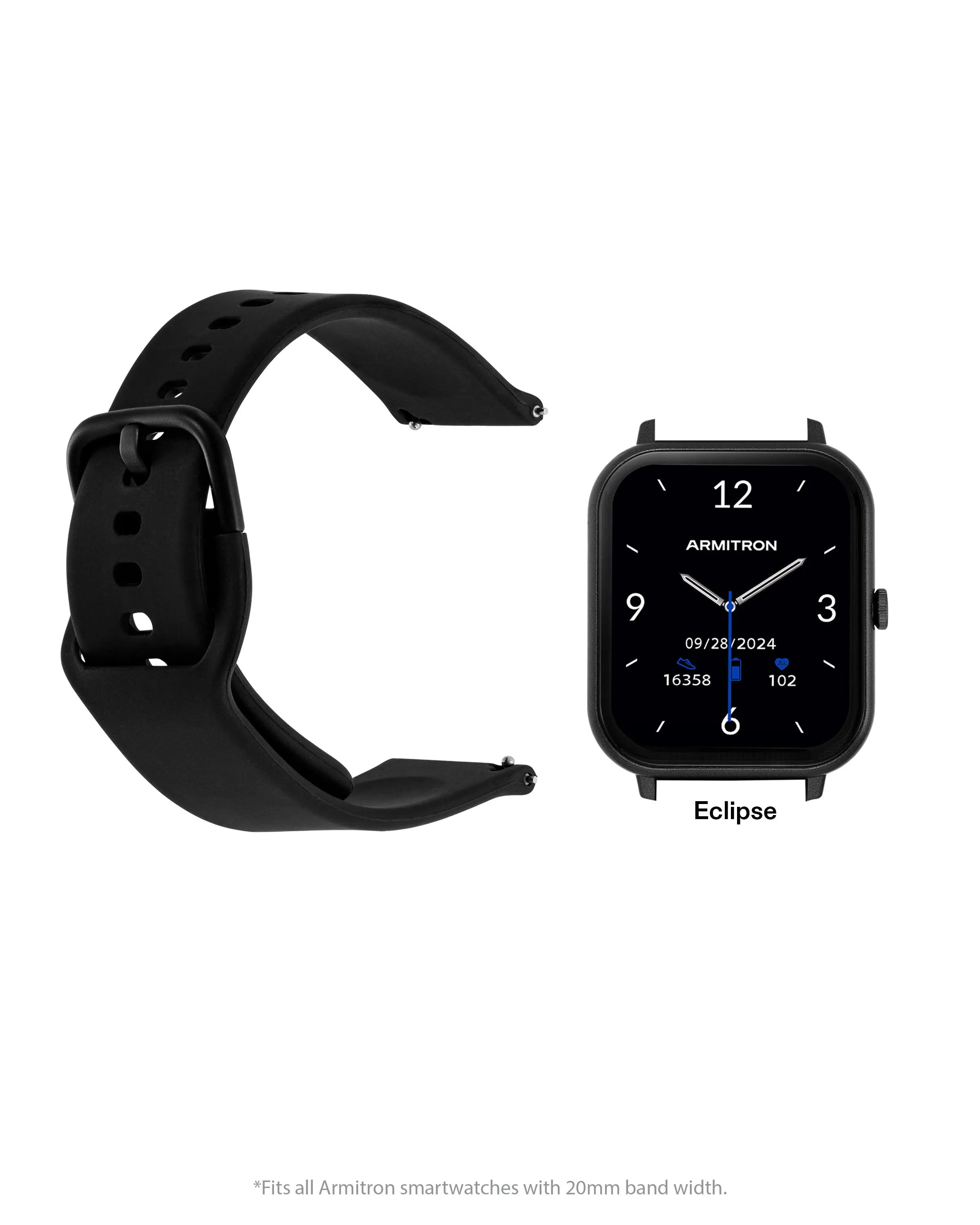 Armitron Connect™ Keeperless Silicone Band | 20mm
