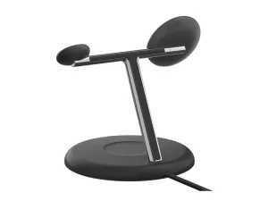 Belkin - Wireless charging stand - magnetic with Qi2   AC power adapter - 15 Watt - Fast Charge - black WIZ023TTBK