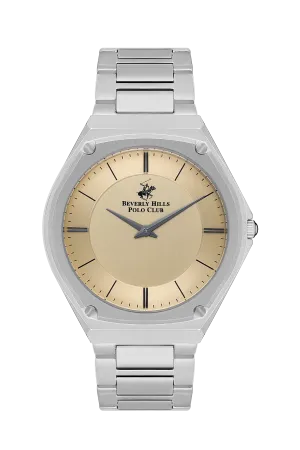 BEVERLY HILLS POLO CLUB Men’s Silver Analog Metal Watch – BP3545X.370