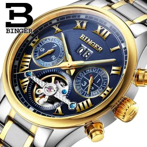 Binger Swiss Tourbillon Mechanical Men's Watch B 8602