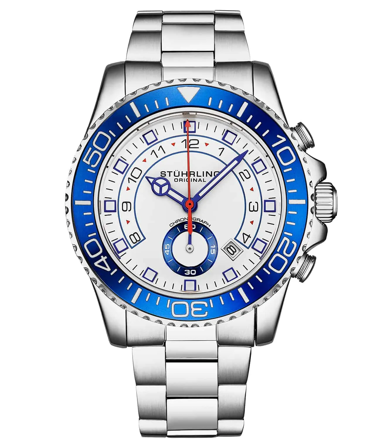 Brigadier Quartz Chronograph 42mm Diver With Stainless Steel Deployant Buckle