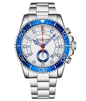 Brigadier Quartz Chronograph 42mm Diver With Stainless Steel Deployant Buckle
