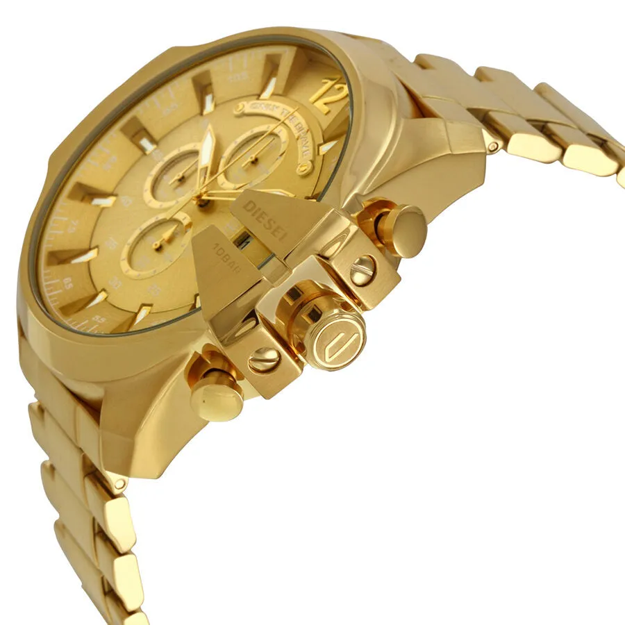 Diesel Mega Chief Chronograph Champagne Dial Men's Watch DZ4360