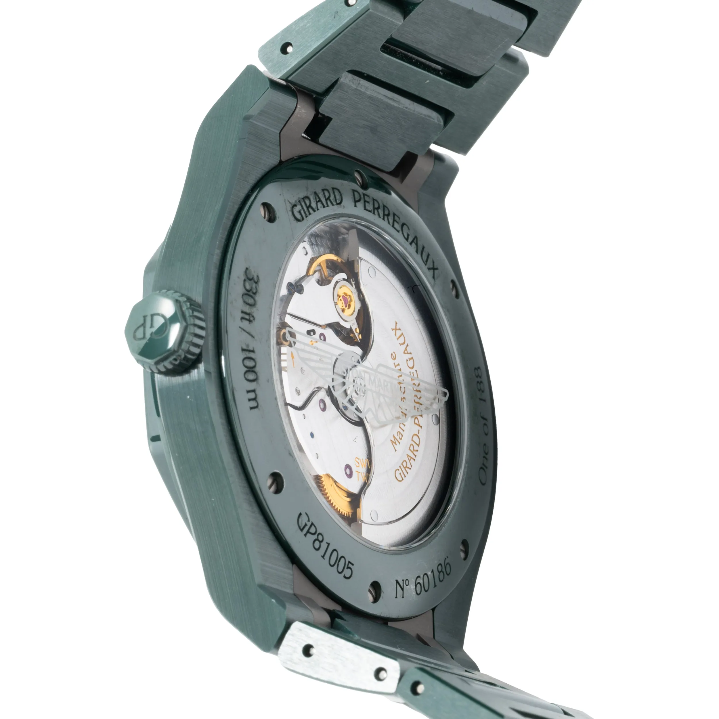Girard Perregaux Laureato Green Ceramic Aston Martin Edition