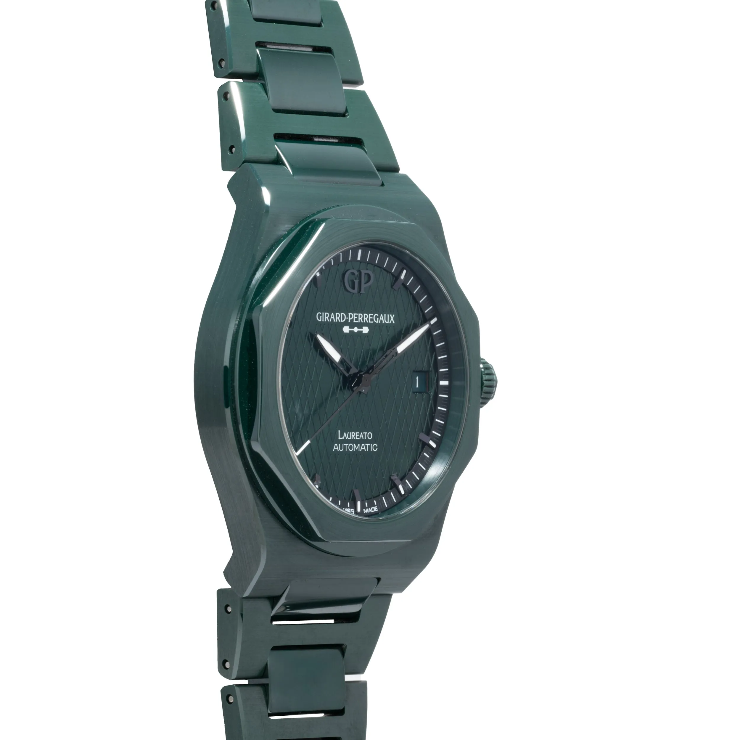 Girard Perregaux Laureato Green Ceramic Aston Martin Edition