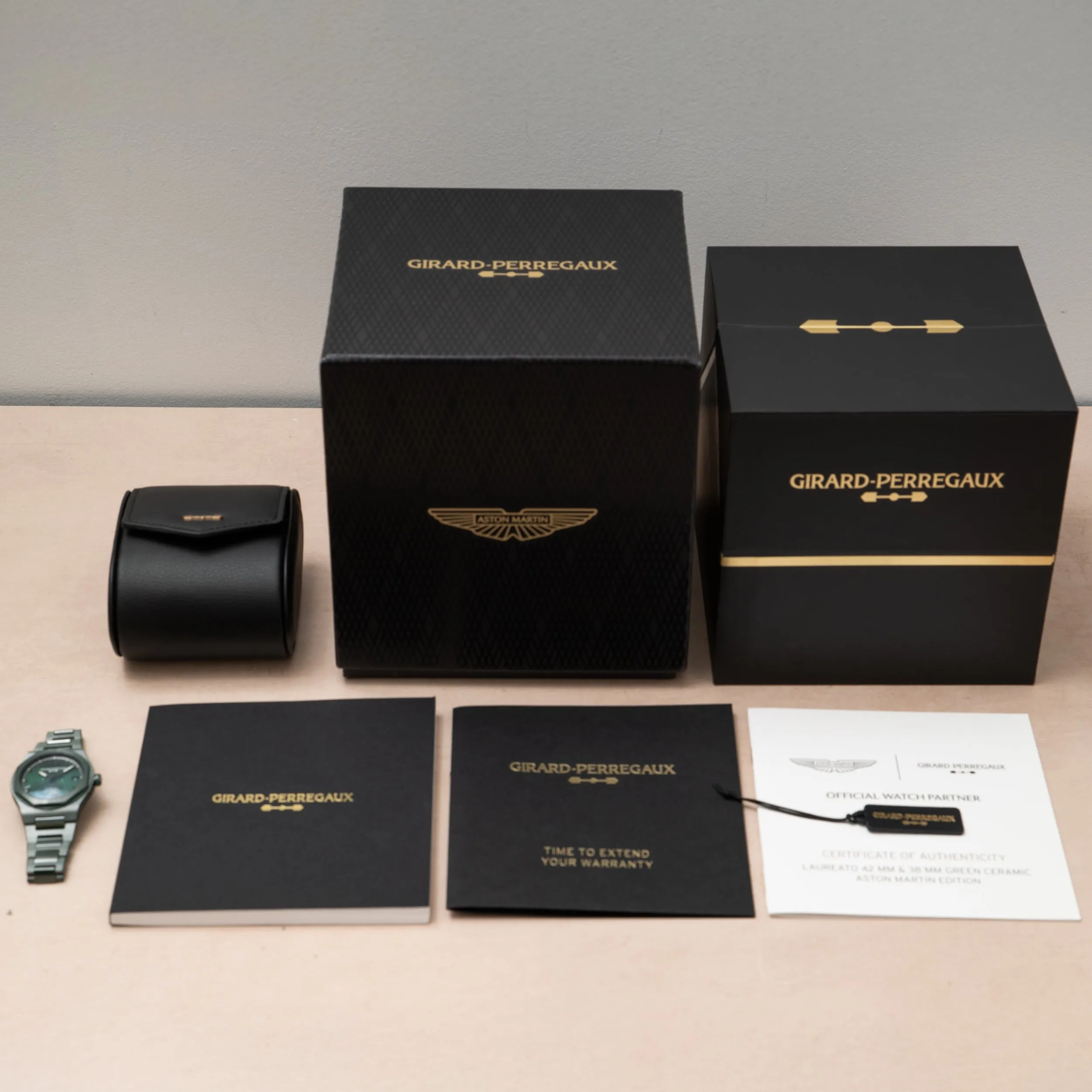 Girard Perregaux Laureato Green Ceramic Aston Martin Edition