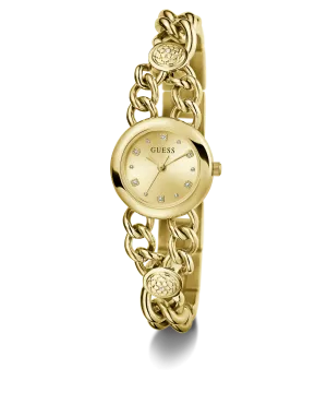 GUESS Ladies Gold Tone Analog Watch