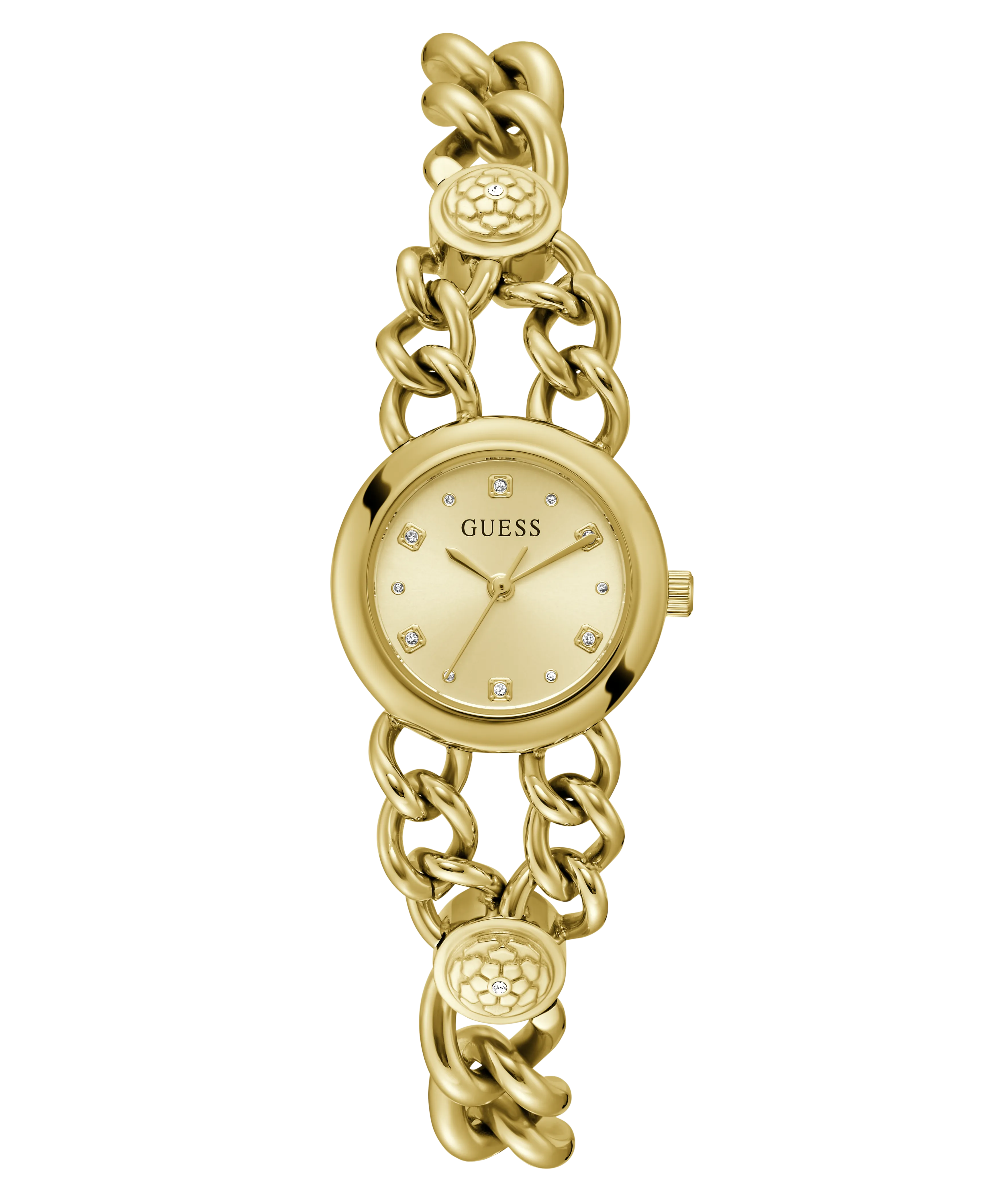 GUESS Ladies Gold Tone Analog Watch