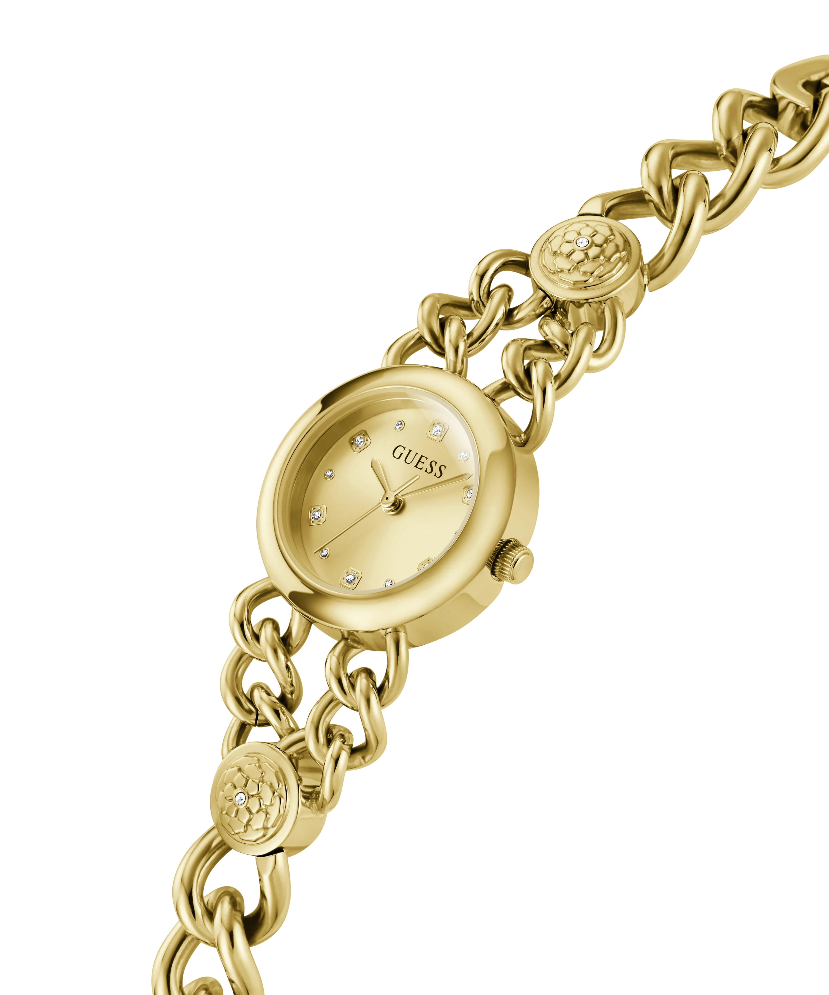 GUESS Ladies Gold Tone Analog Watch