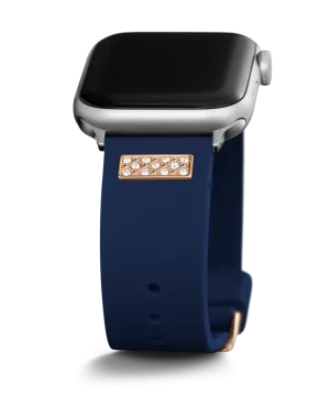 GUESS Silcone Band with Crystal inserts for Apple 42-44 mm Watch