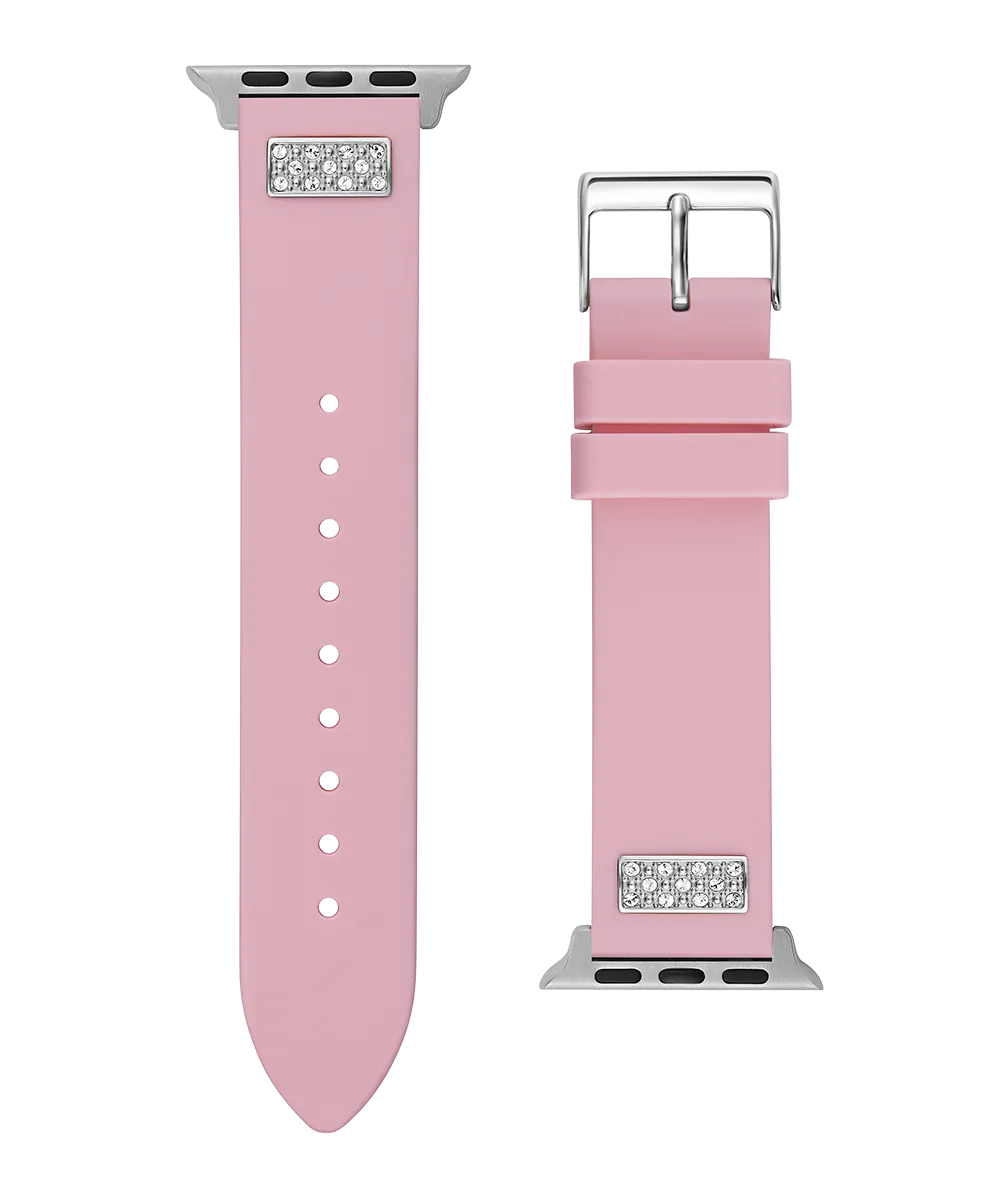 GUESS Silcone Band with Crystals insert for Apple 38-40 mm Watch