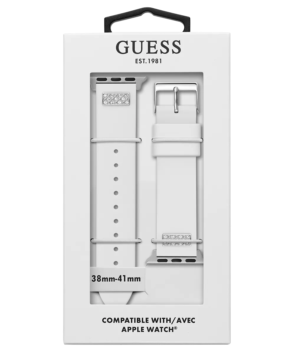 GUESS Silcone Band with Crystals insert for Apple 38-40 mm Watch