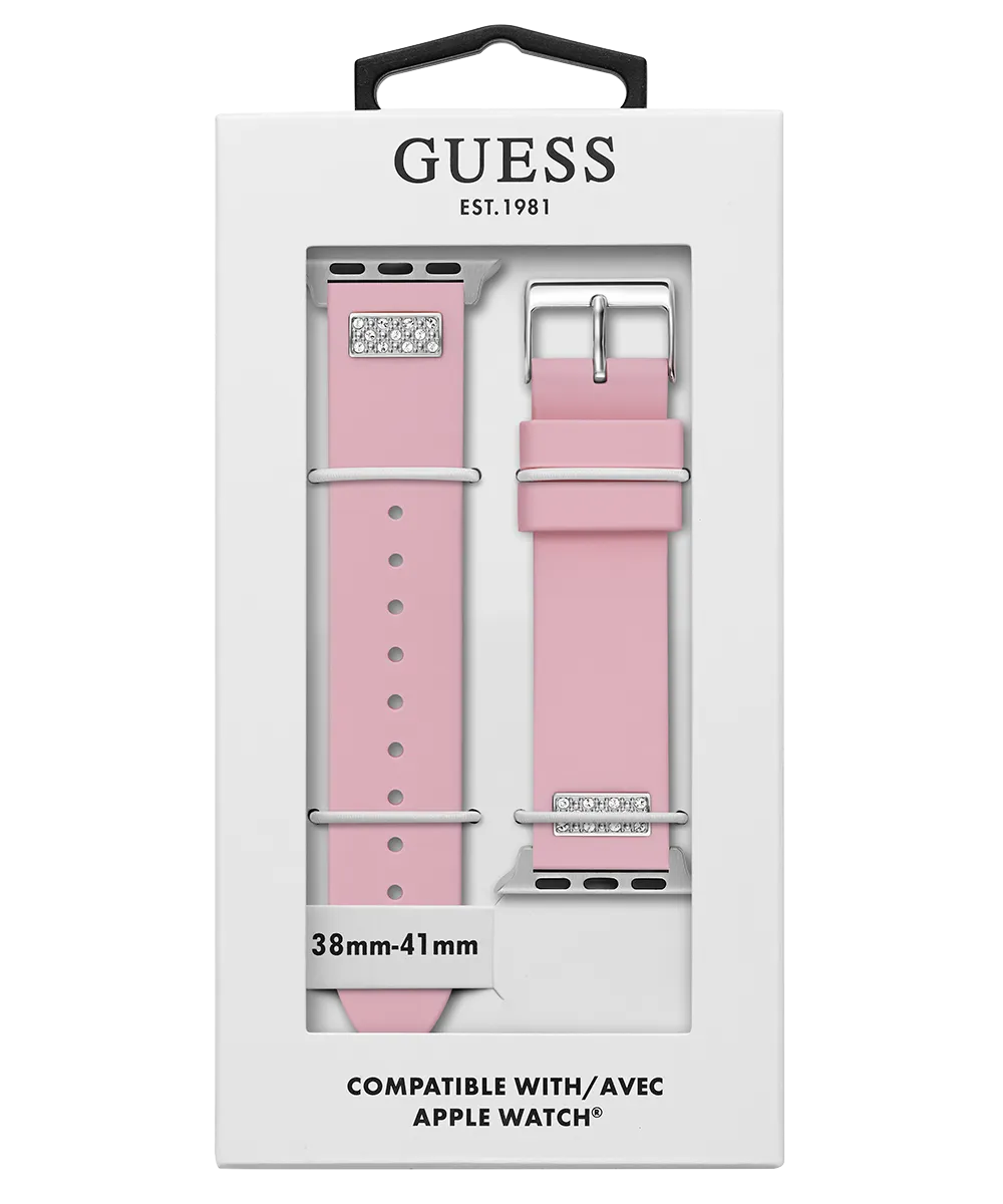 GUESS Silcone Band with Crystals insert for Apple 38-40 mm Watch