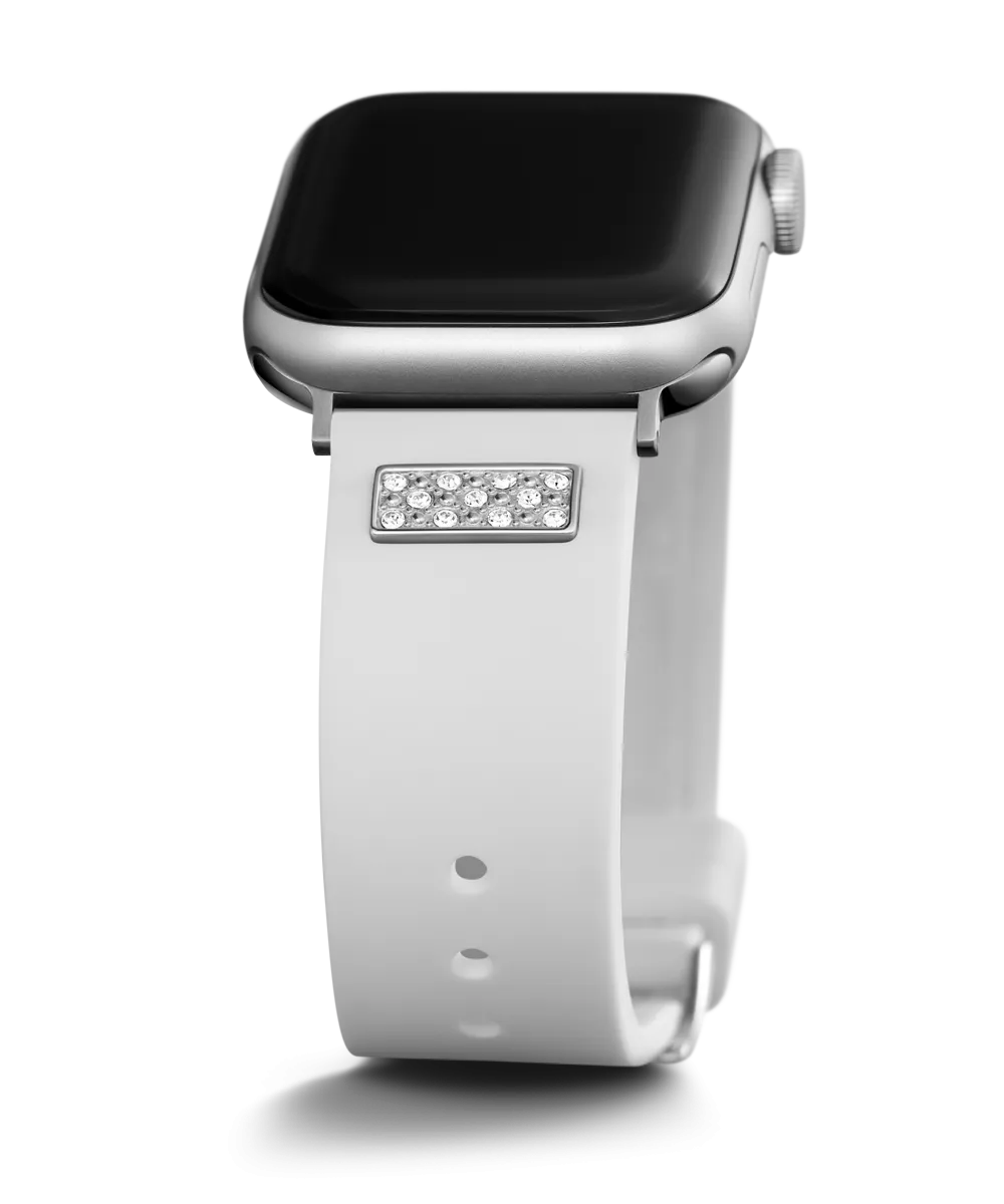 GUESS Silcone Band with Crystals insert for Apple 38-40 mm Watch