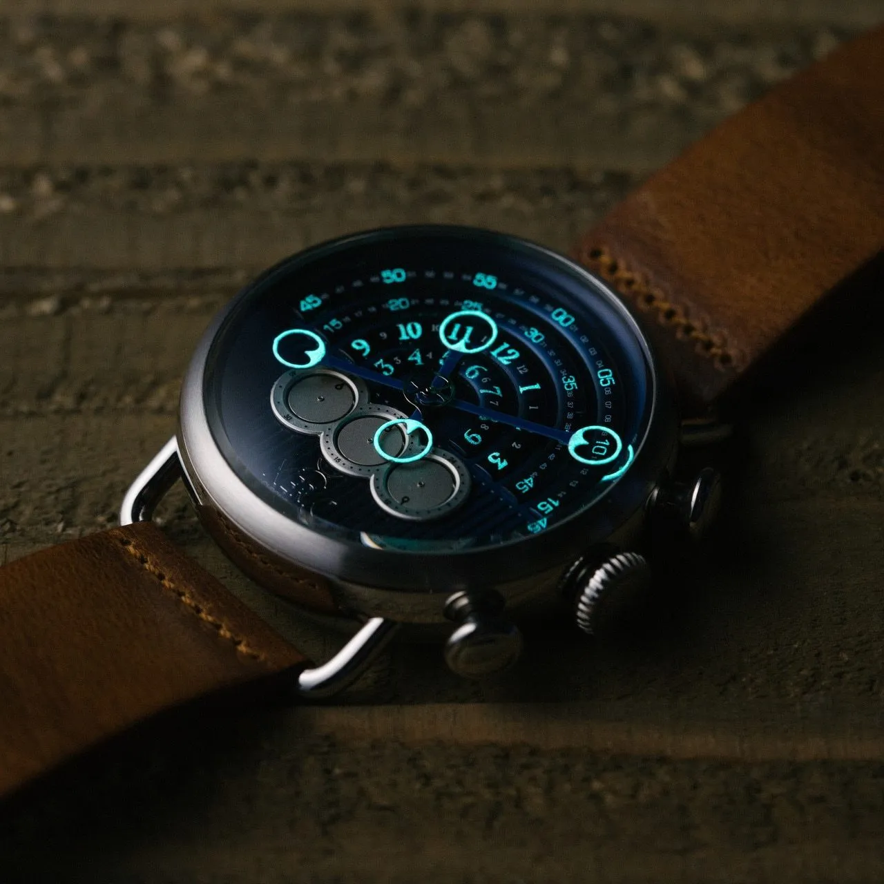 Halograph Chrono Sapphire Silver Navy