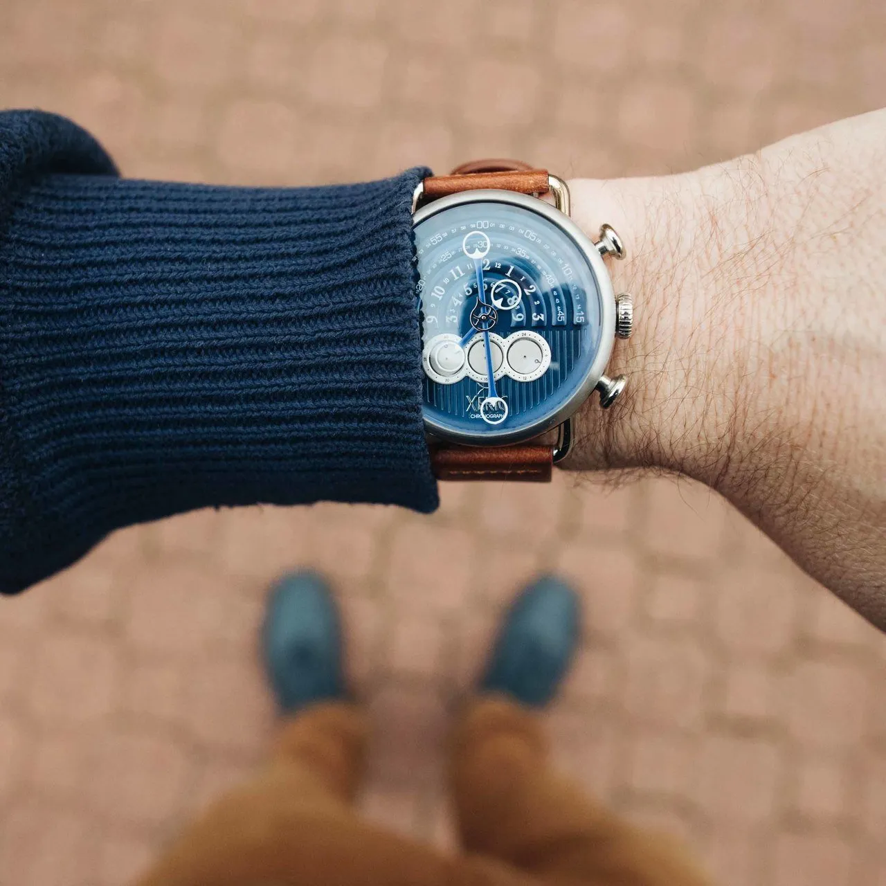Halograph Chrono Sapphire Silver Navy