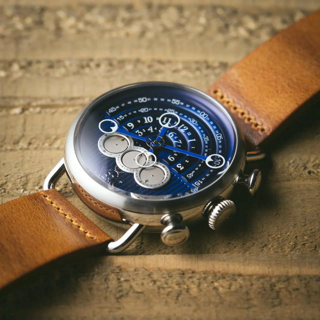 Halograph Chrono Sapphire Silver Navy
