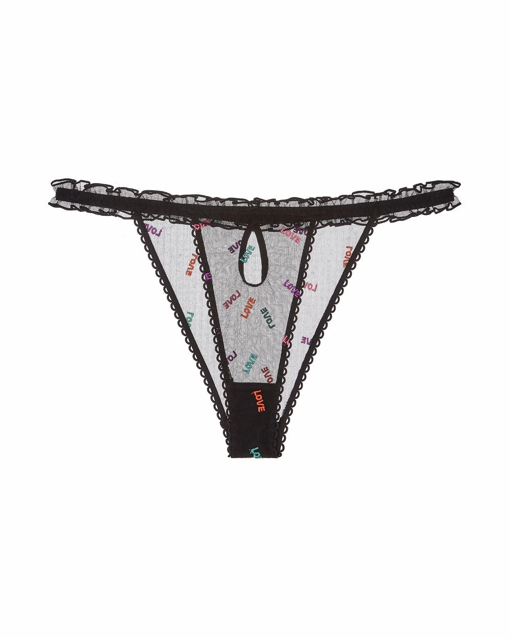 Love Triangle Brief with Frills