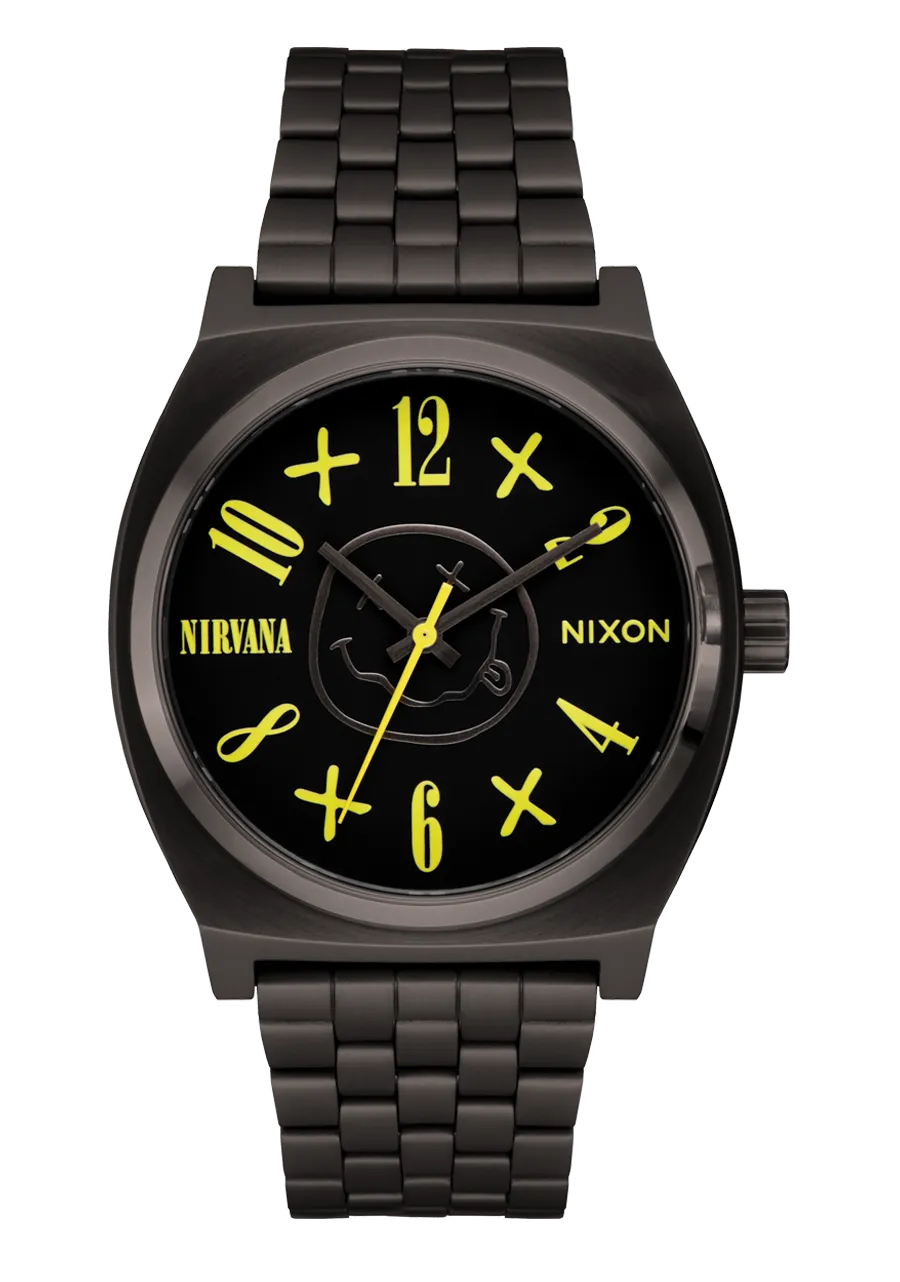 Nirvana Time Teller - Black Nirvana Smiley Face