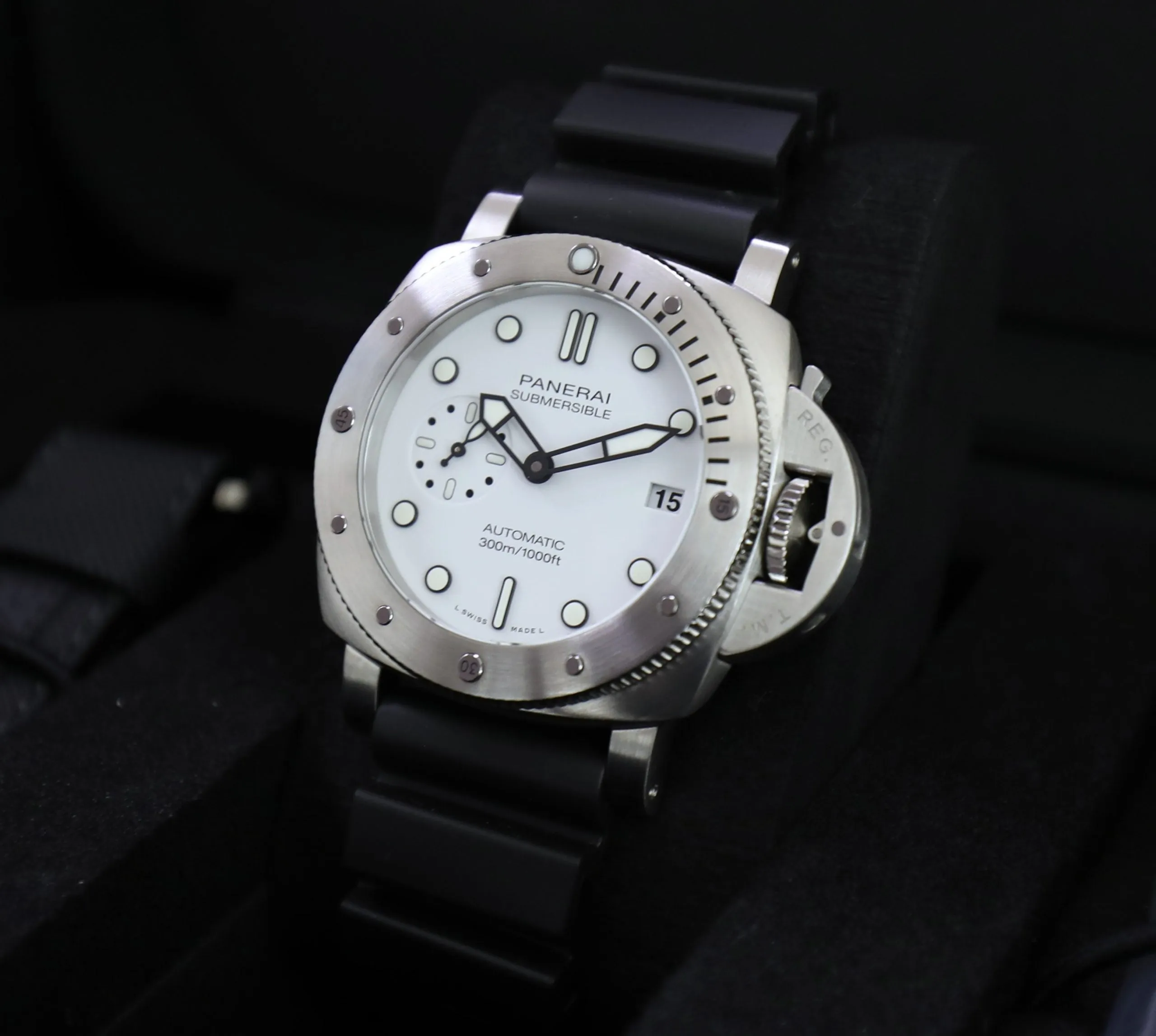 Panerai Submersible Bianco PAM01223 42mm Steel White Dial