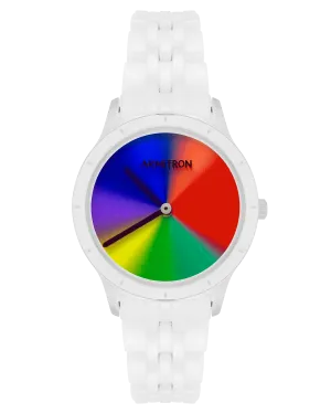 Prismatica™ | 36mm, White Ceramic/Rainbow