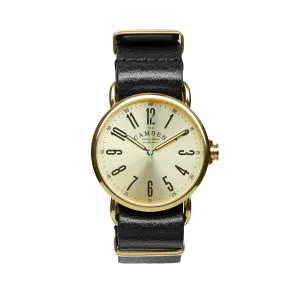 SMALL No.88 Gold and Black Leather