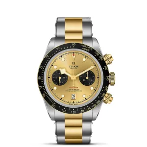TUDOR Black Bay Chrono S&G 41mm Gold Dial Steel & Gold Gents Watch M79363N-0007