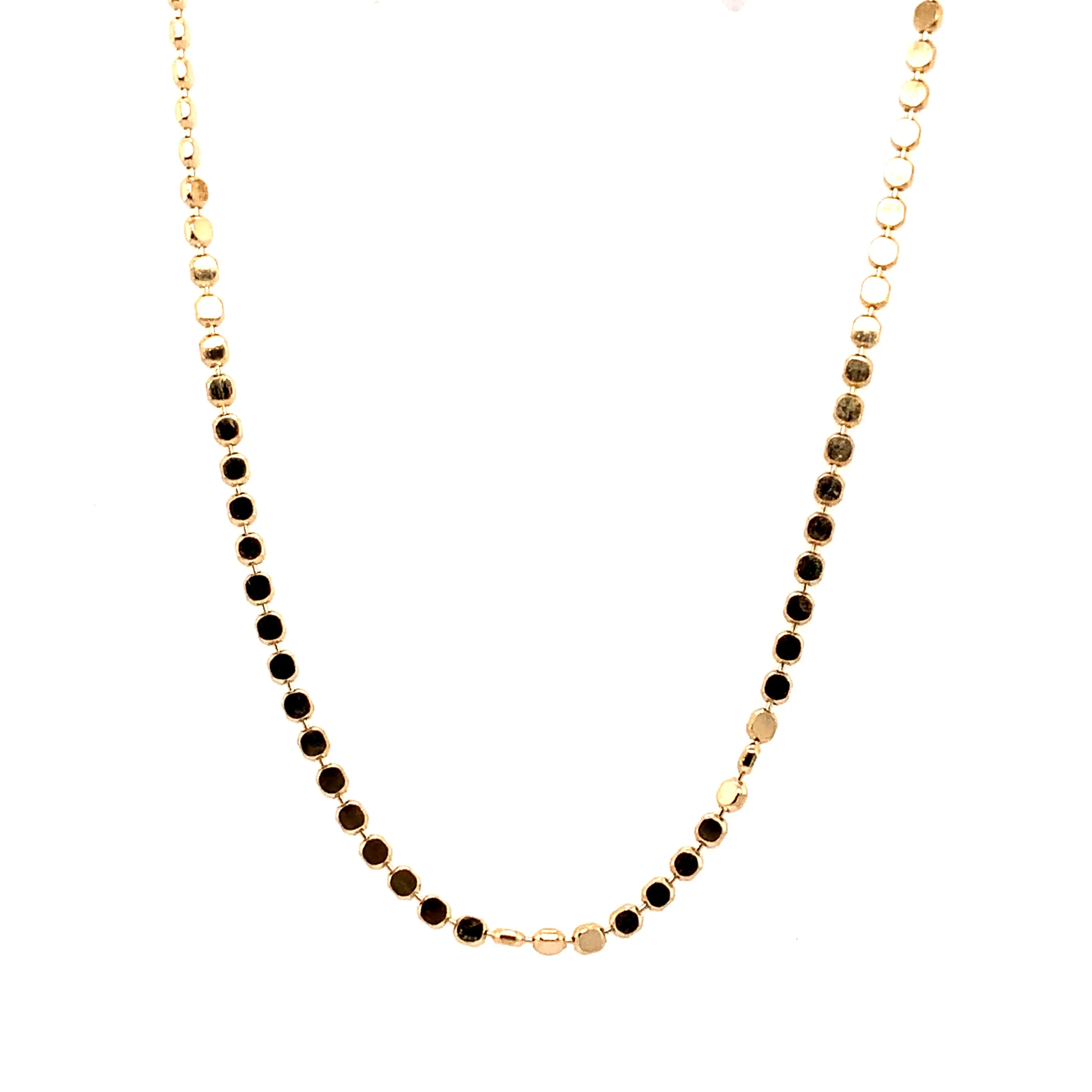 Yellow Gold Bead Style Necklace